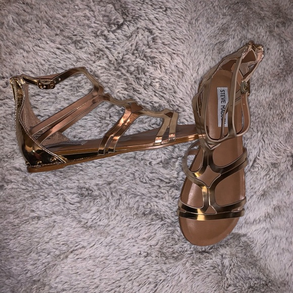 steve madden gold gladiator sandals